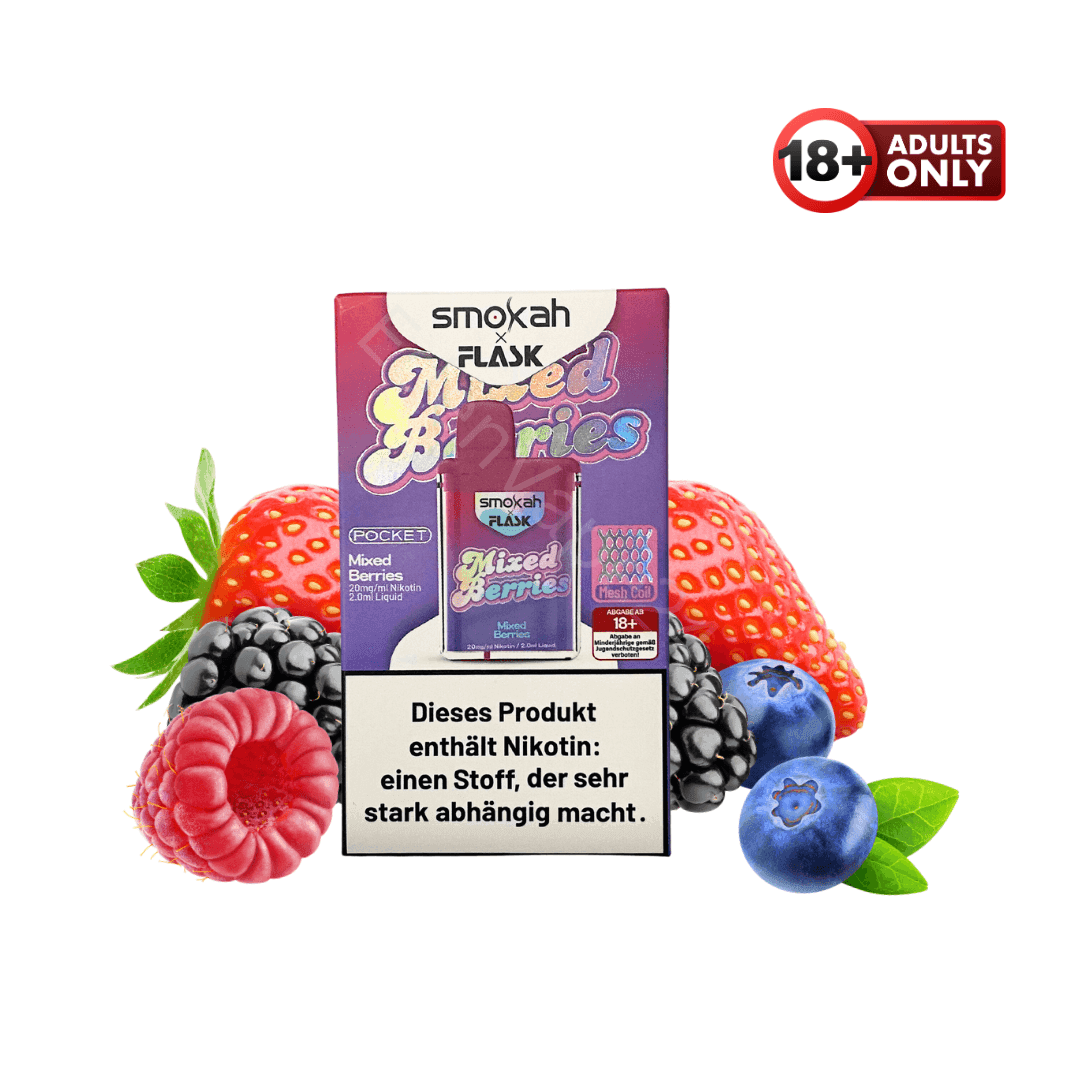 Smokah X Flask Pocket - Mixed Fruits - EdenVape24